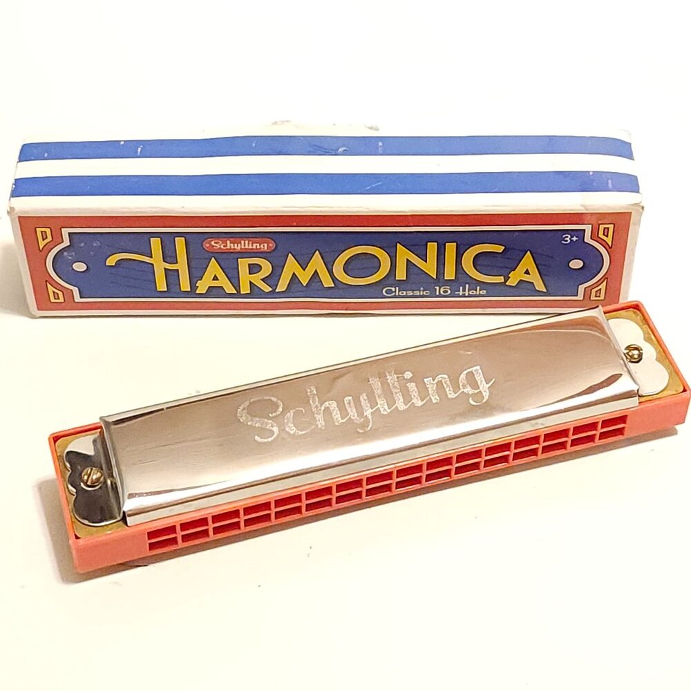 SCHYLLING HARMONICA SC-HAR TRADITIONAL METAL MUSICAL INSTRUMENT 16 HOLE TUNE